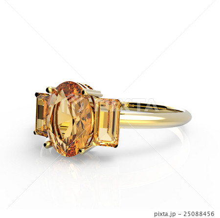 Wedding ring wiith diamond isolated on a white 25088456