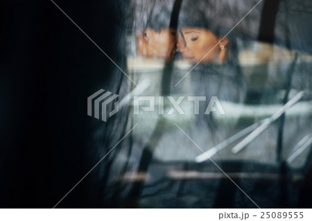 couple sitting in the wedding cortege couple sitting in the wedding cortege 25089555