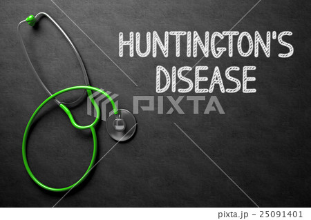 Chalkboard with Huntingtons Disease. 3D Chalkboard with Huntingtons Disease. 3D 25091401