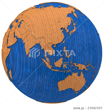 Asia on wooden Earth 25092507