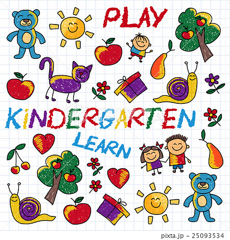 Play Learn and grow together Vector image Play Learn and grow together Vector image 25093534