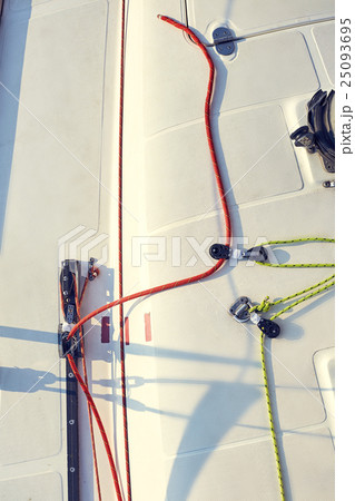 Control system staysail on sports yacht. 25093695