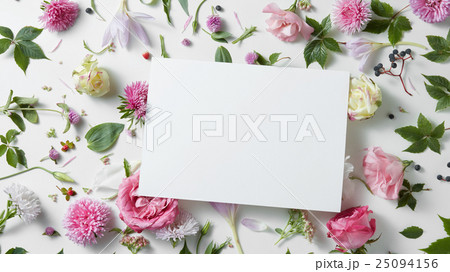 Beautiful spring floral frame 25094156