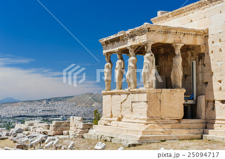 Caryatids at Porch of the Erechtheion, Acropolis Caryatids at Porch of the Erechtheion, Acropolis 25094717