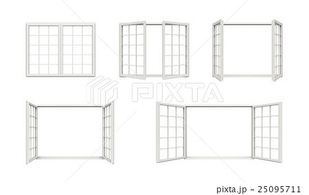 窓 アニメーションのイラスト素材