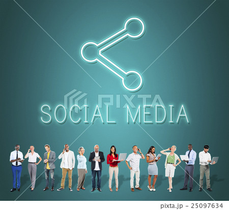 Communication Connection Digital Graphic Concept 25097634