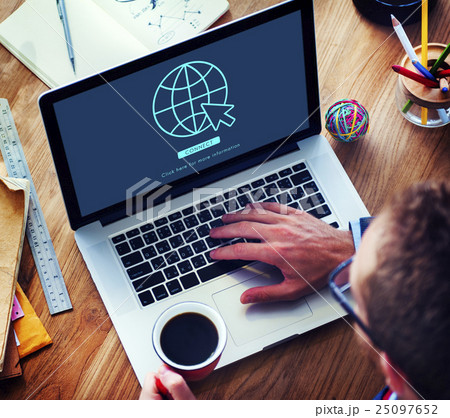 Global Network Connection Technology Concept 25097652