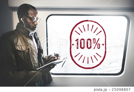100 Percent Hundred Quality Perfect Graphic Concept 25098807