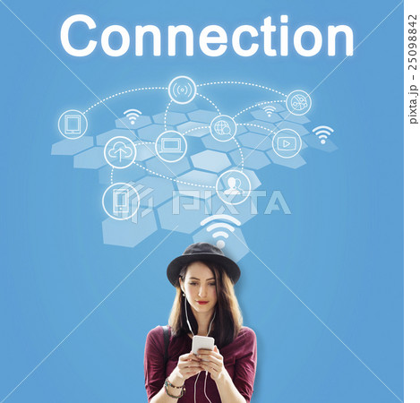 Social Network Internet Connection Technology Concept 25098842