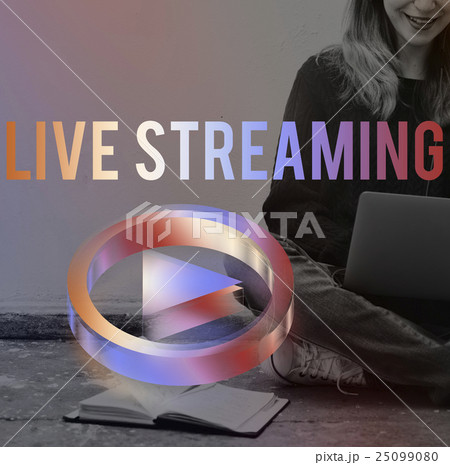 Digital Music Streaming Online Entertainment Media Concept 25099080