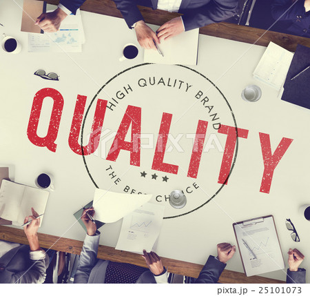 Quality Service Guaranteed Premium Quality Concept Quality Service Guaranteed Premium Quality Concept 25101073