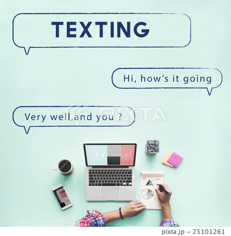 Social Network Speech Bubble Text Graphic Concept 25101261