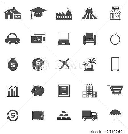 Loan icons on white background 25102604