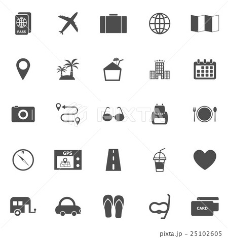 Trip icons on white background 25102605