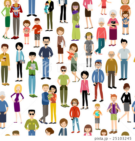 Seamless people pattern 25103245