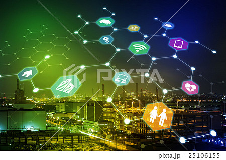 IoTイメージ　様々な産業 25106155