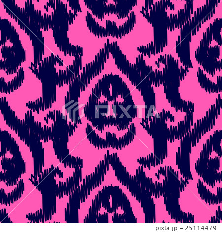 Ikat ogee vector seamless pattern. Ikat ogee vector seamless pattern. 25114479