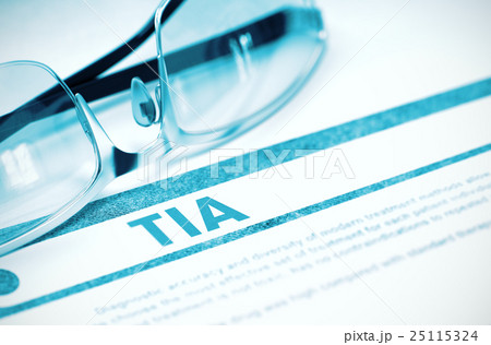 Diagnosis - TIA. Medicine Concept. 3D Illustration 25115324