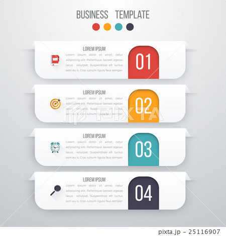 Vector illustration infographics four options 25116907