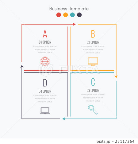 Thin line infographic element 25117264