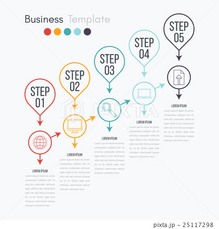 Thin line infographic element Thin line infographic element 25117298