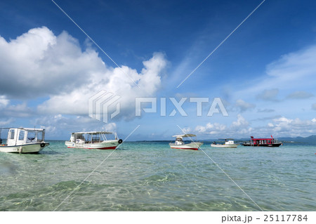 まぼろしのビーチ　浜島近く　西表島を臨む 25117784
