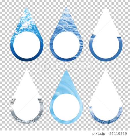 水イラスト枠セット02 25119359