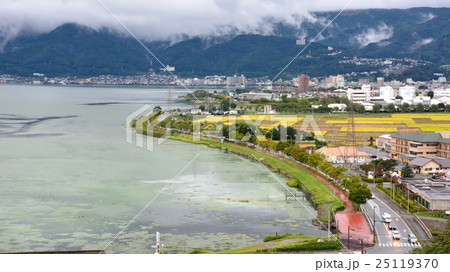 諏訪湖インターからの秋の諏訪湖 諏訪湖インターからの秋の諏訪湖 25119370