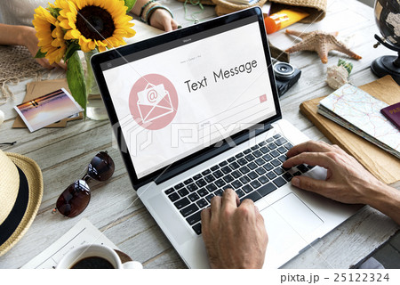 Online Message Blog Chat Communication Envelop Graphic Icon Concept Online Message Blog Chat Communication Envelop Graphic Icon Concept 25122324