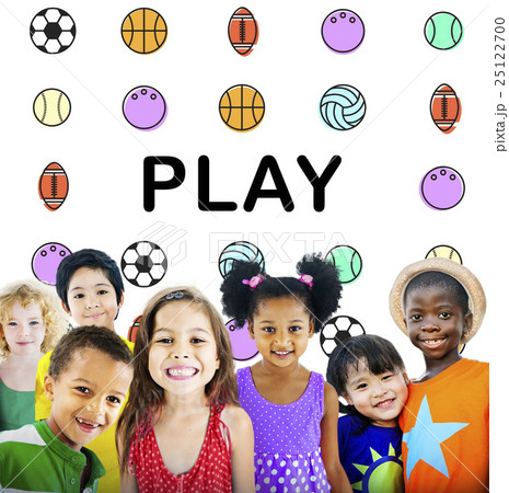 Kids Games Ball Sport Graphics Concept Kids Games Ball Sport Graphics Concept 25122700