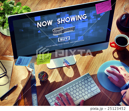 Now Showing Announcement Entertainment Time Concept 25123452
