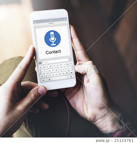 MIcrophone Media Communication Record Icon Concept 25123761