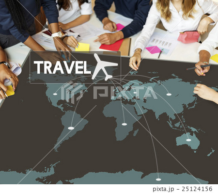 Flight Ticket Booking Destination Journey Concept 25124156