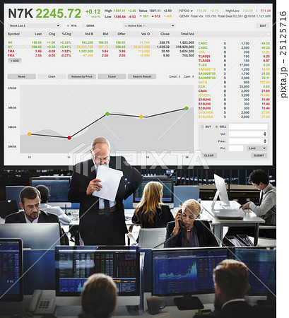 Stock Exchange Trading Forex Finance Graphic Concept 25125716