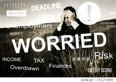 Worried Stress Problem Exam Job Concept 25125999