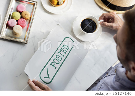 Posted Content Information Message Graphic Concept 25127146