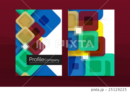 Vector colorful square business annual report Vector colorful square business annual report 25129225