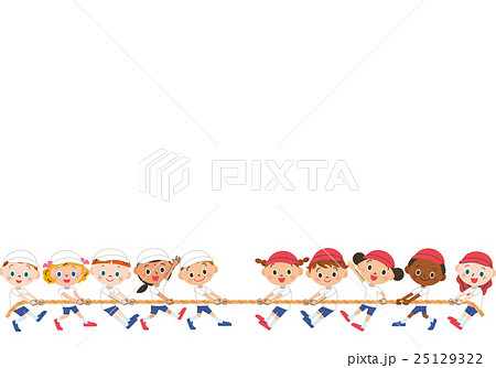 Tug Of War With Athletic Meet Stock Illustration