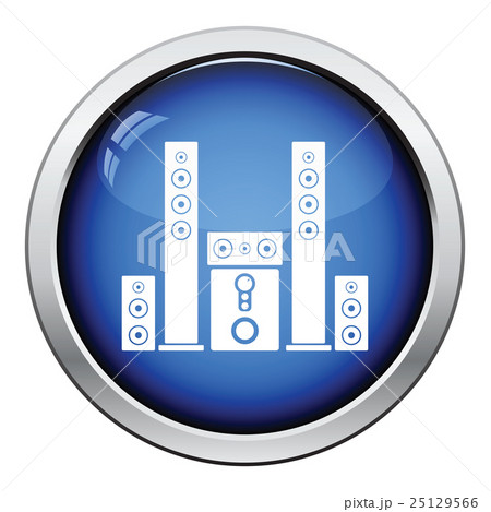 Audio system speakers icon 25129566