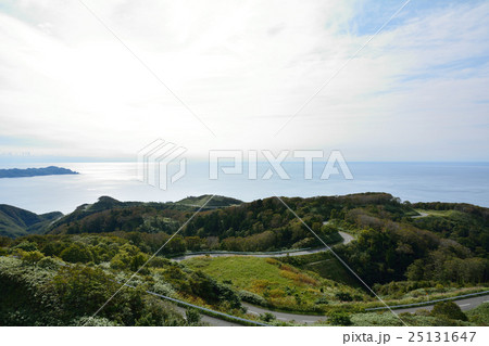 龍泊ライン 眺瞰台展望台 青森県の写真素材