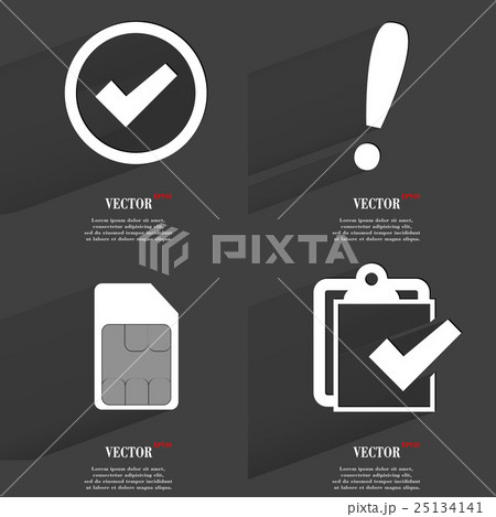 Set of icons. Collection symbols. Modern Flat web 25134141