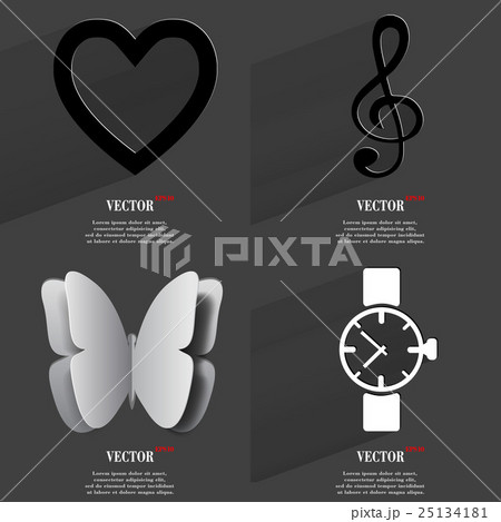 Set of icons. Collection symbols. Modern Flat web 25134181