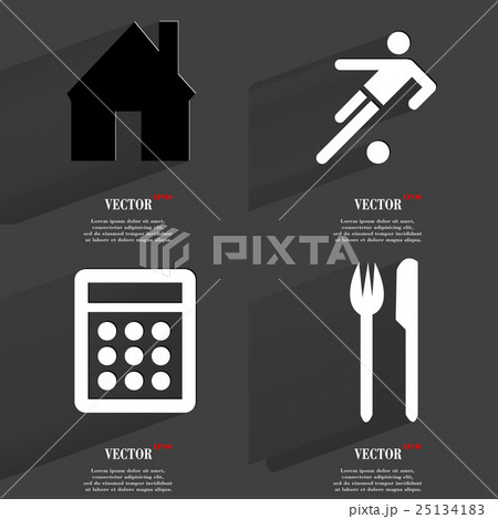 Set of icons. Collection symbols. Modern Flat web 25134183