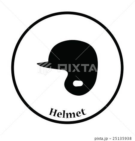 Baseball helmet icon 25135938
