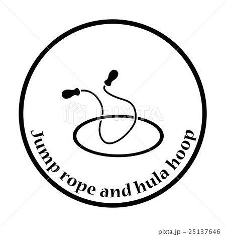 Icon Of Jump Rope And Hoopのイラスト素材