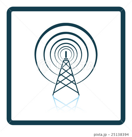Radio antenna icon Radio antenna icon 25138394