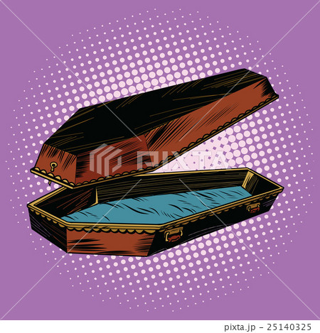 antique wooden coffin is open antique wooden coffin is open 25140325