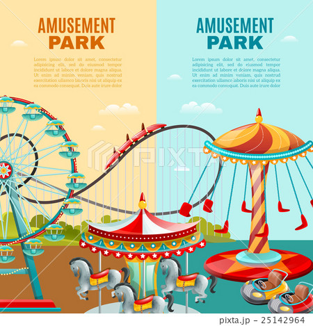 Amusement Park Vertical Banners 25142964