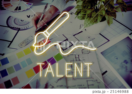 Art Brush Painting Creativity Imagination Skills Concept Art Brush Painting Creativity Imagination Skills Concept 25146988