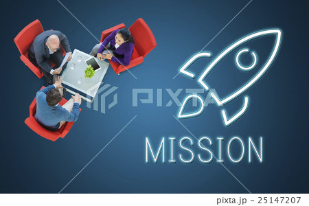 Business Goals Rocketship Target Concept 25147207